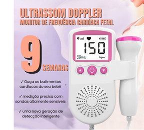 Monitor De Frequência Cardíaca Para Bebês -  Ouça o Coração do Pequeno