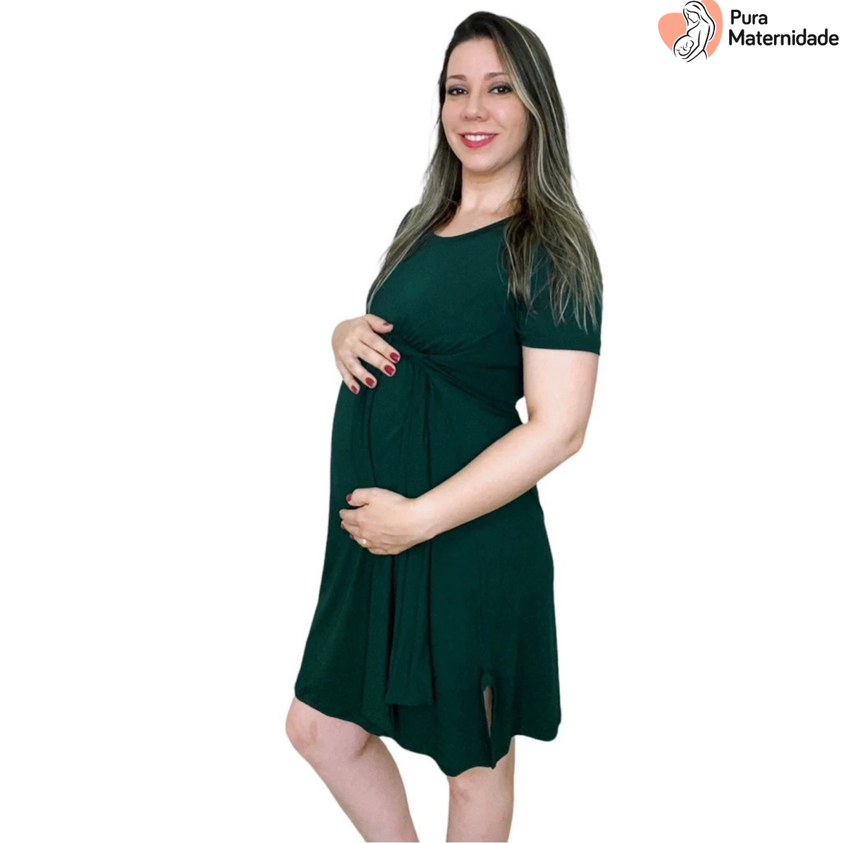 Vestido para Gestantes Amarração
