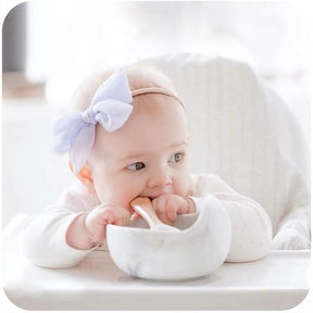 Tigela de alimentação + Colher em Silicone